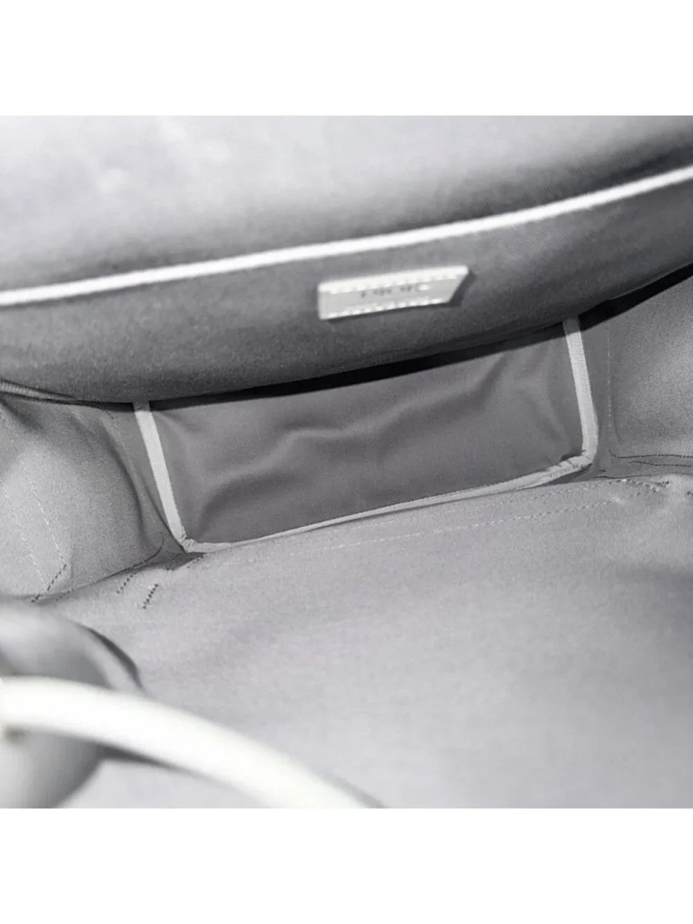 Dior Backpack CD Diamond Hit the Road Leather Gray Silver